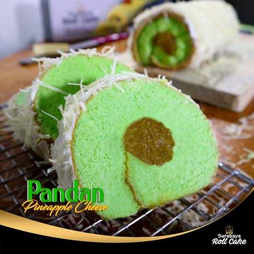 Cake Pandan Pineapple Cheese